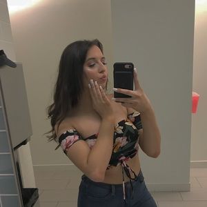 Off the shoulder crop top